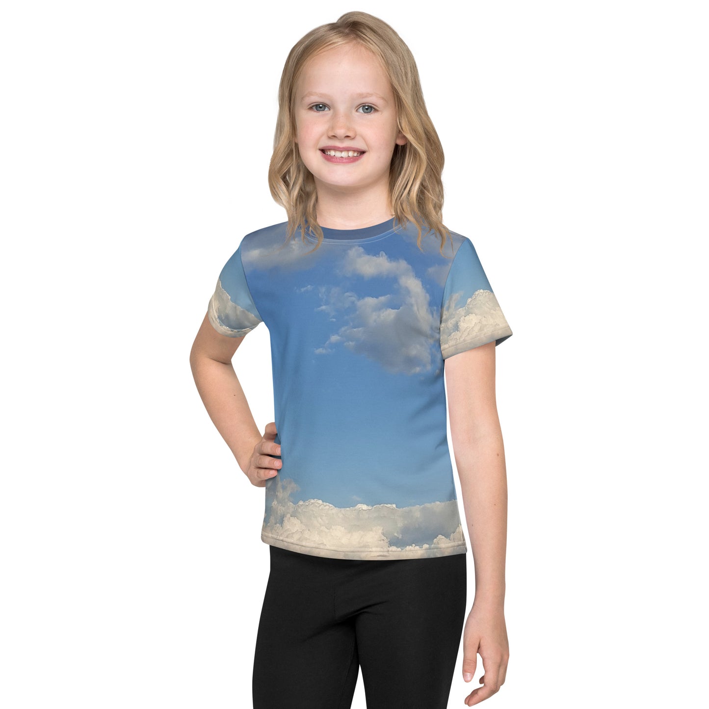 GG - Children's Crew Neck T-Shirt - Clouds & Blue Sky