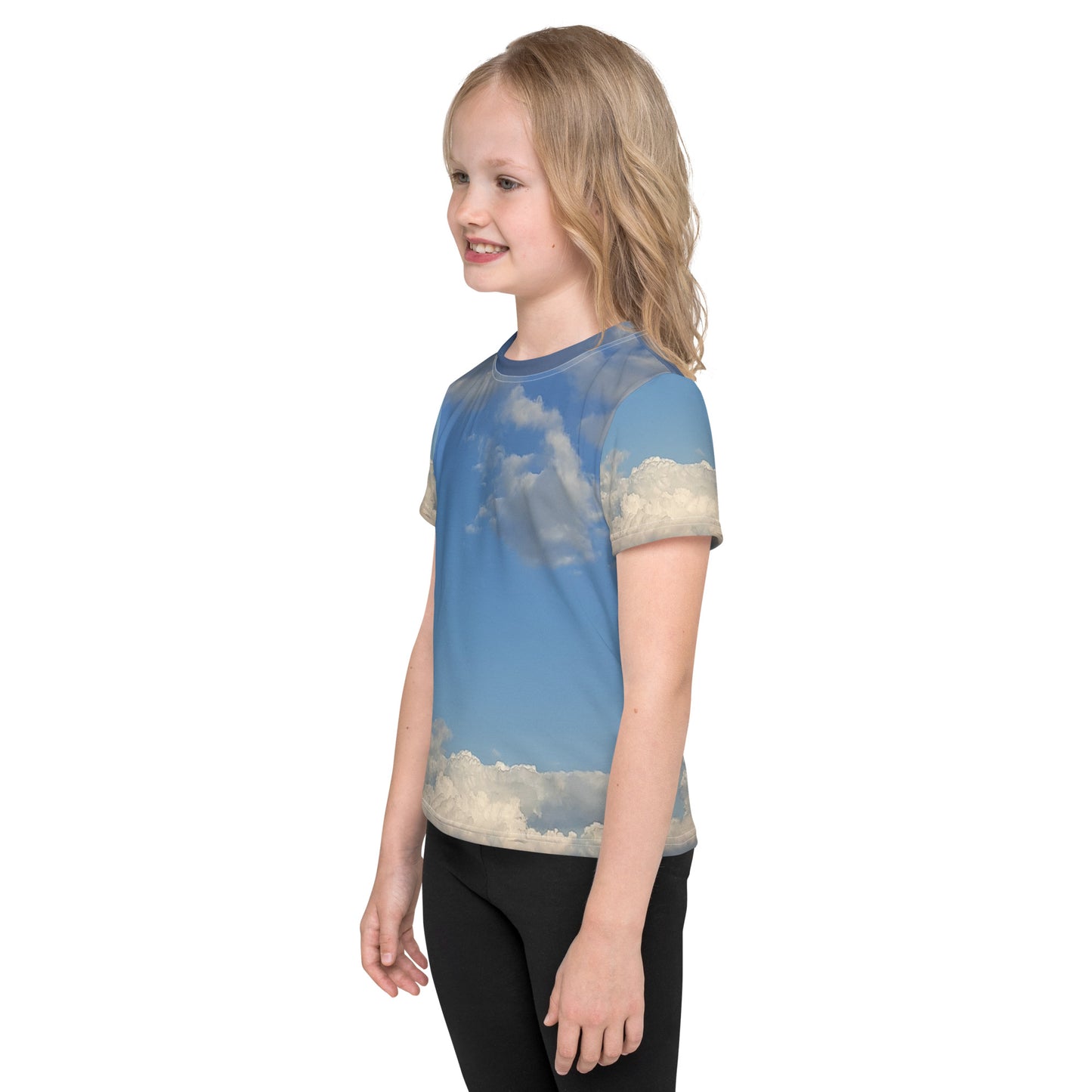 GG - Children's Crew Neck T-Shirt - Clouds & Blue Sky