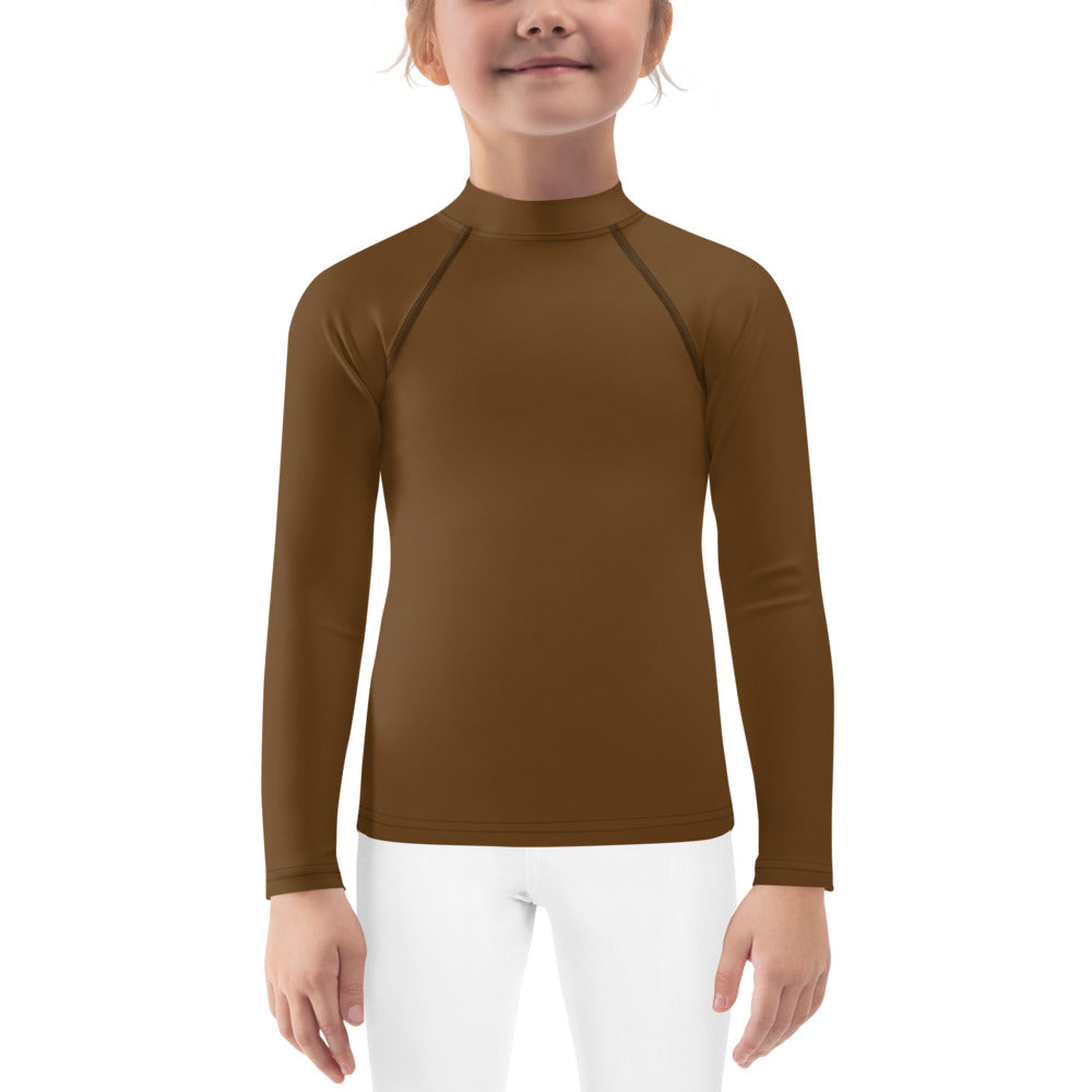 brown long sleeve shirt kids