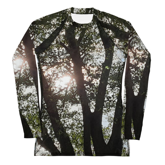 GG - Women's LS T-Shirt with Rash Guard - Trees & Sun