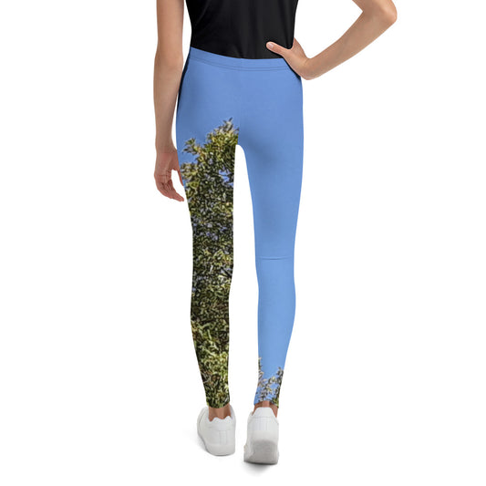 GG - Youth Leggings - Trees & Blue Sky