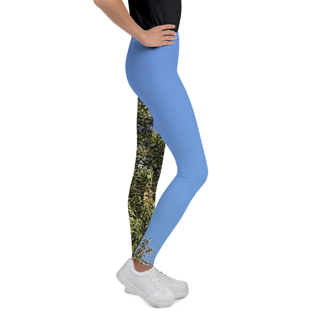 GG - Youth Leggings - Trees & Blue Sky