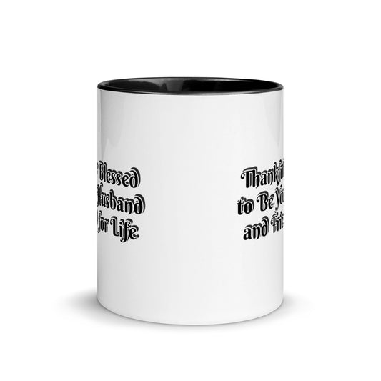 GG - Cup, Mug with Color Inside - Blessed to Be Your Husband & FFL
