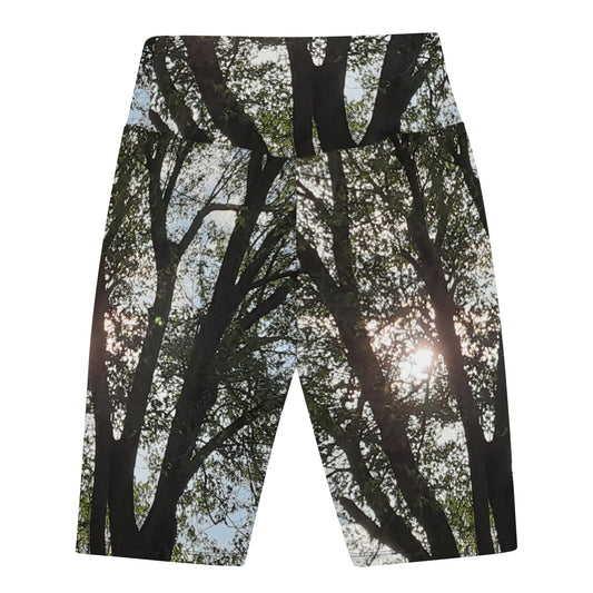 GG - Women's Biker Shorts - Trees & Sun