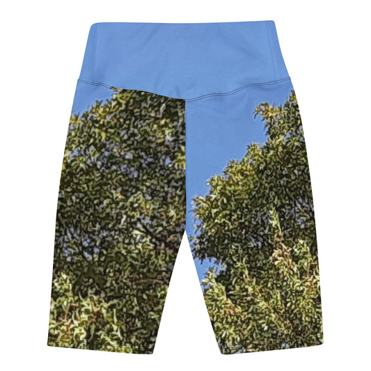 GG - Women's Biker Shorts - Trees & Blue Sky