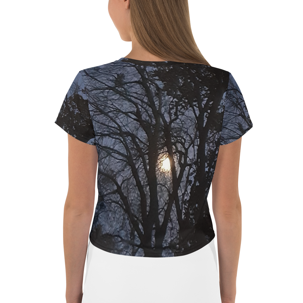 GG - Women's Crop Tee - Trees & Moon