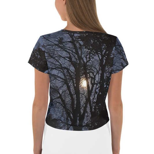 GG - Women's Crop Tee - Trees & Moon