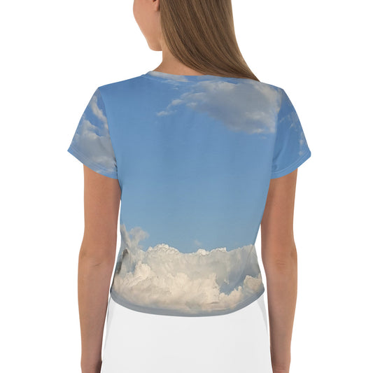 GG - Women's Crop Tee - Clouds & Blue Sky