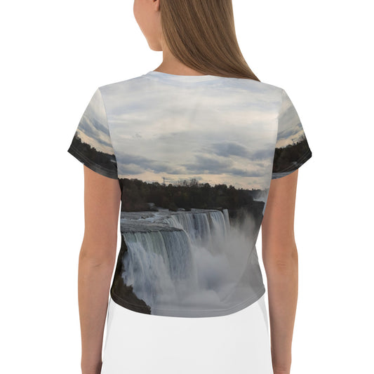 GG - Women's Crop Tee - N Y Falls