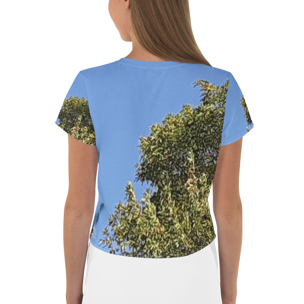 GG - Women's Crop Tee - Trees & Blue Sky