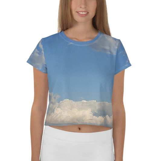 GG - Women's Crop Tee - Clouds & Blue Sky