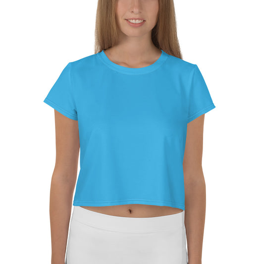 GG - Women's Crop Tee - Deep Sky Blue