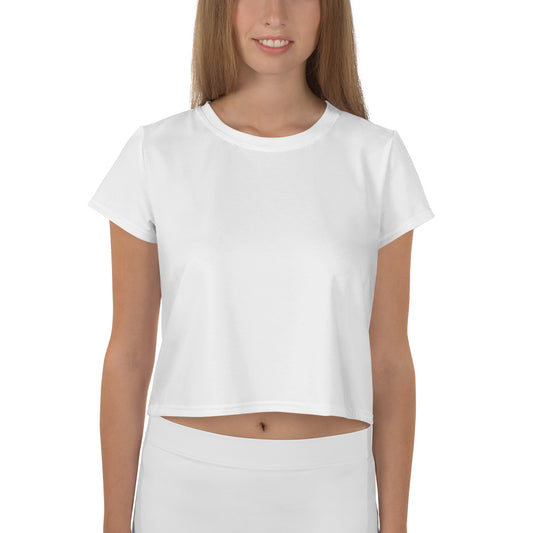 GG - Women's Crop Tee - White