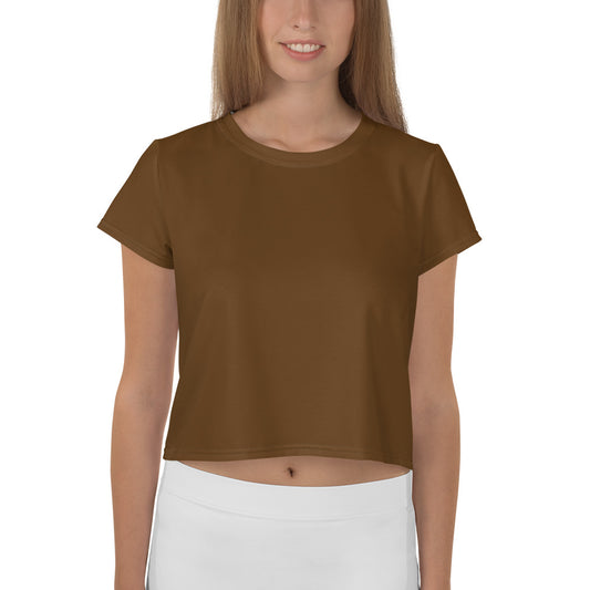 GG - Women's Crop Tee - Brown