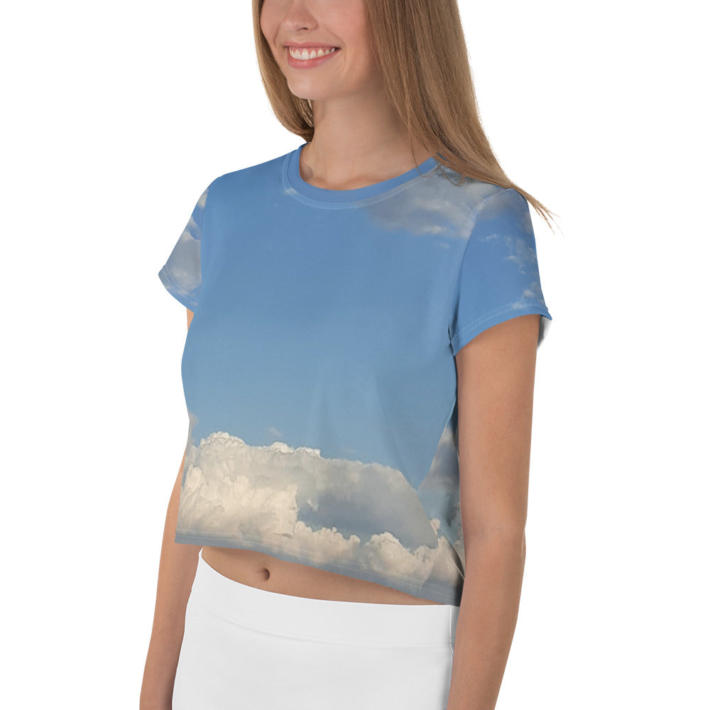 GG - Women's Crop Tee - Clouds & Blue Sky