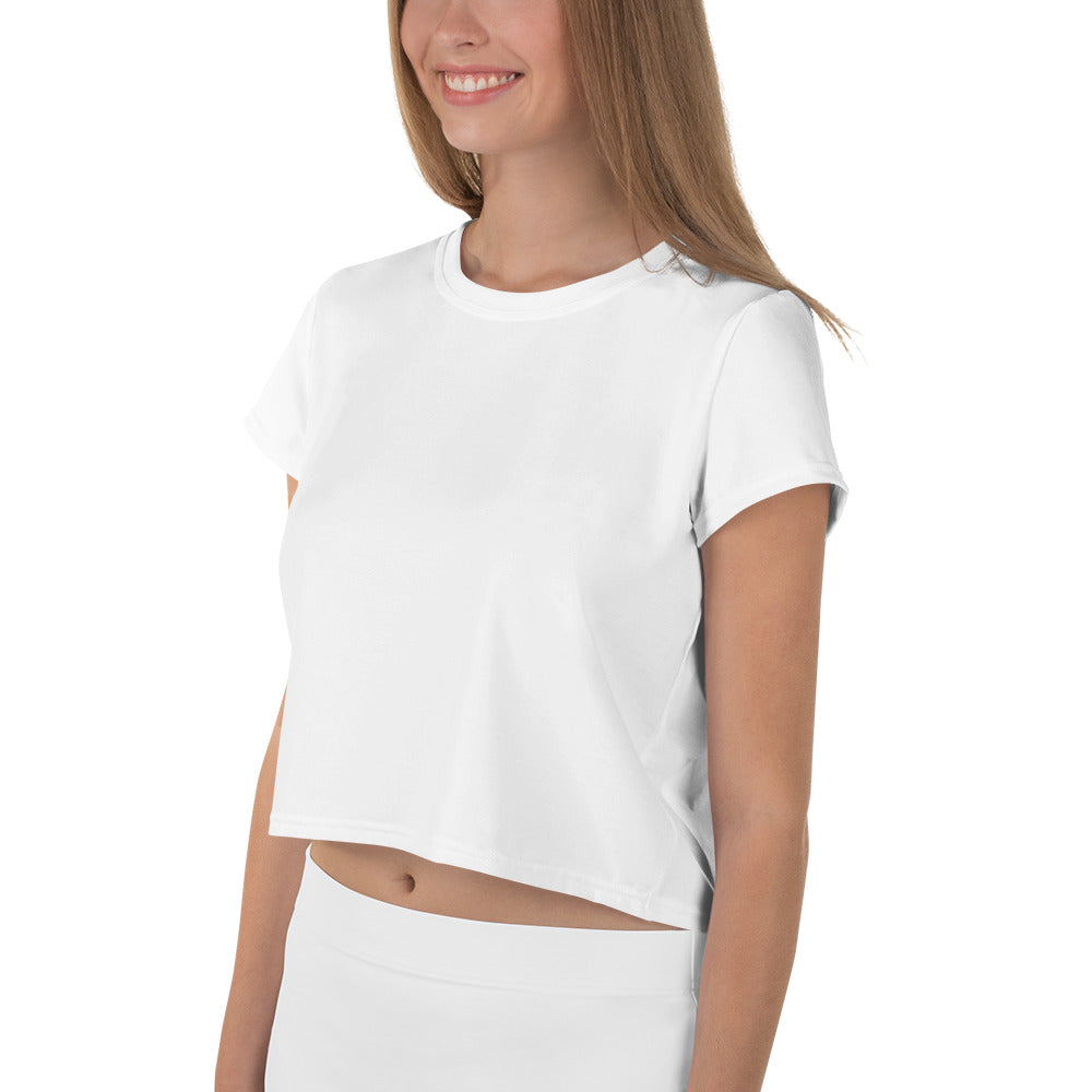 GG - Women's Crop Tee - White