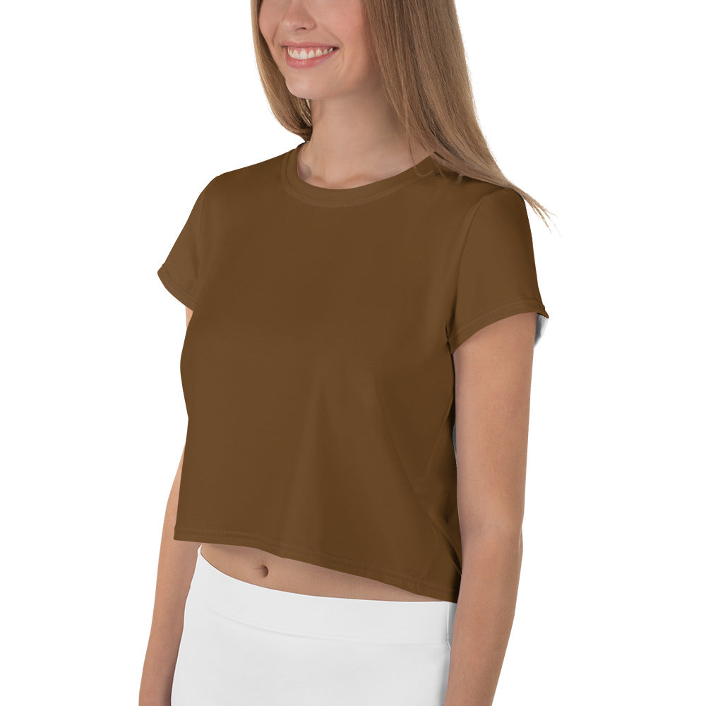 GG - Women's Crop Tee - Brown