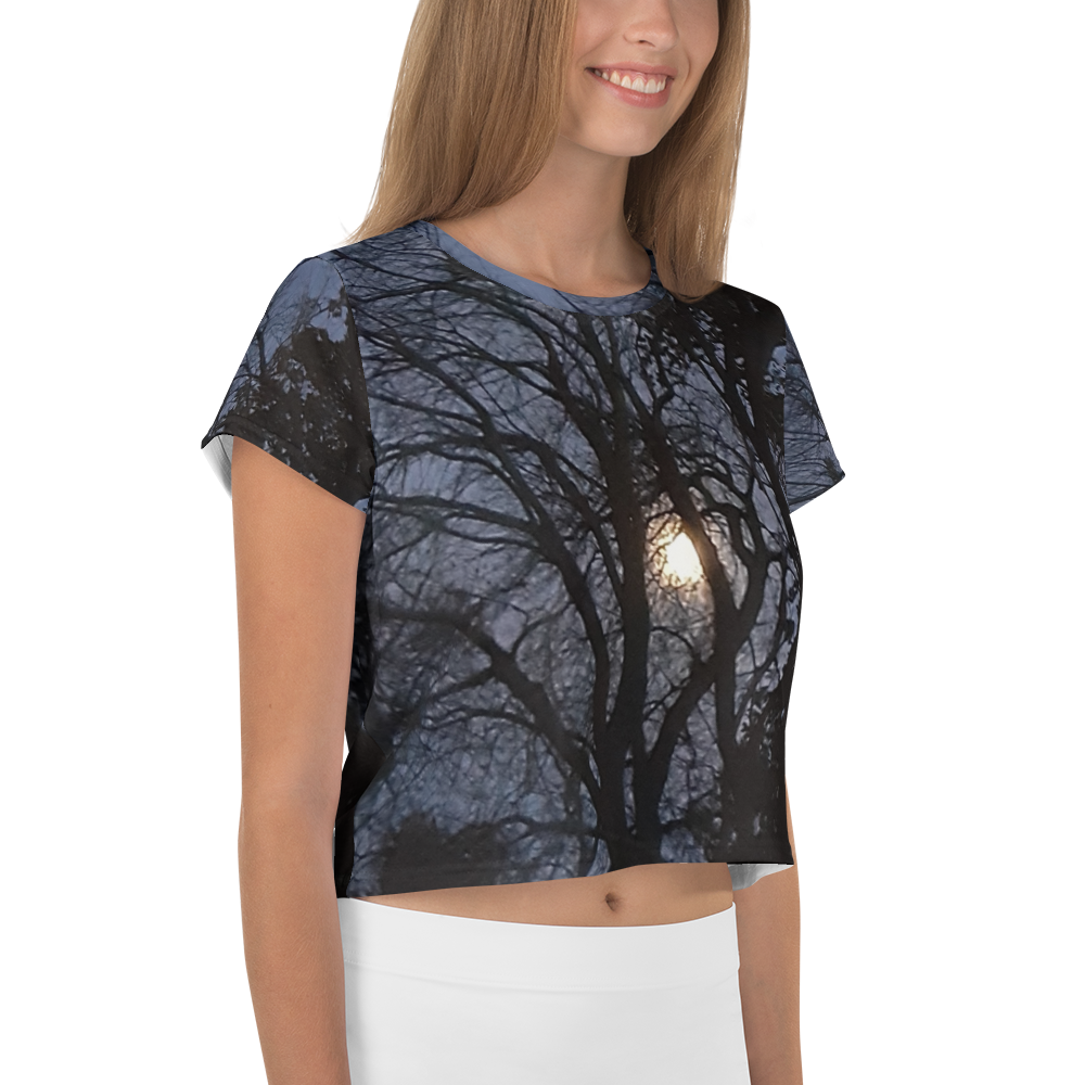 GG - Women's Crop Tee - Trees & Moon