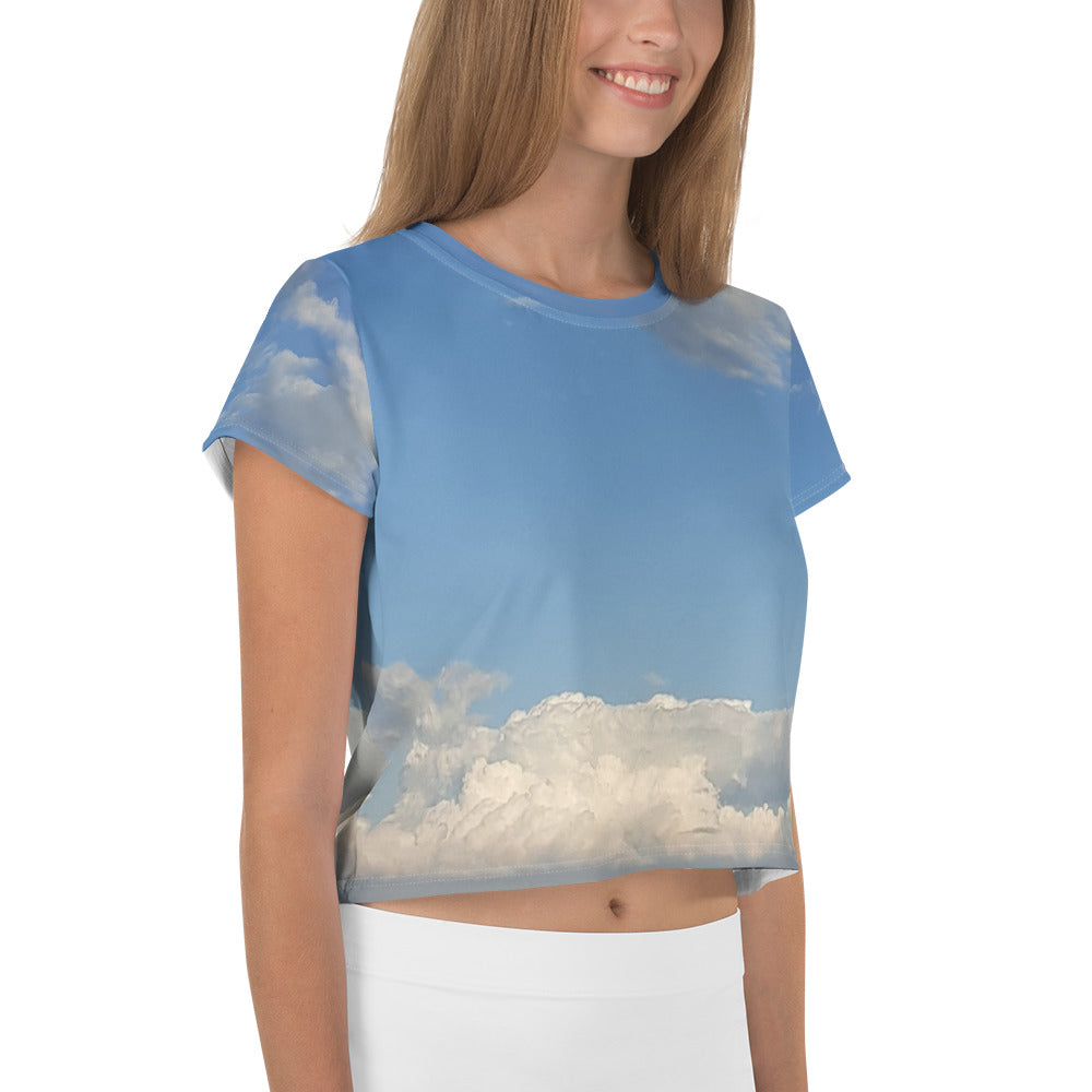 GG - Women's Crop Tee - Clouds & Blue Sky