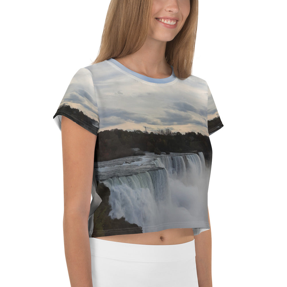 GG - Women's Crop Tee - N Y Falls