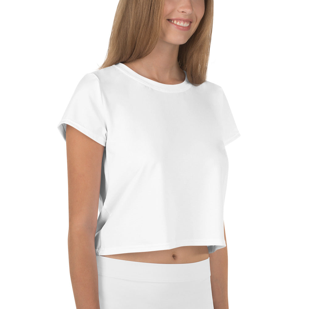 GG - Women's Crop Tee - White