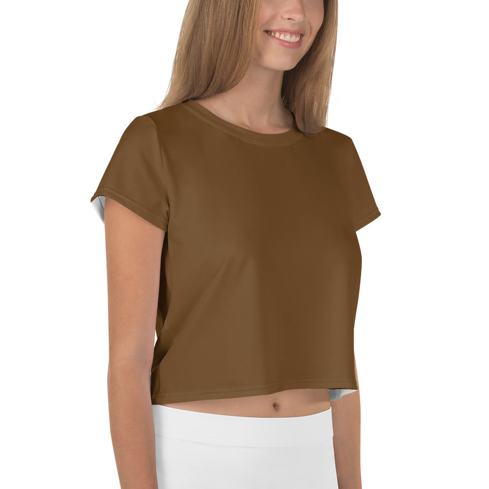 GG - Women's Crop Tee - Brown