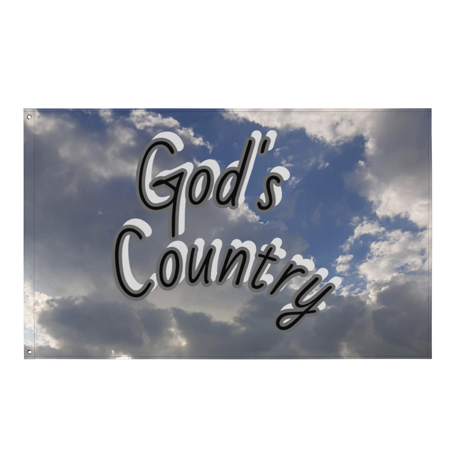 GG - Flag - God's Country, Left Side Hung