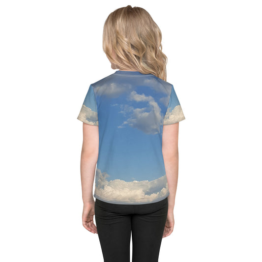 GG - Children's Crew Neck T-Shirt - Clouds & Blue Sky