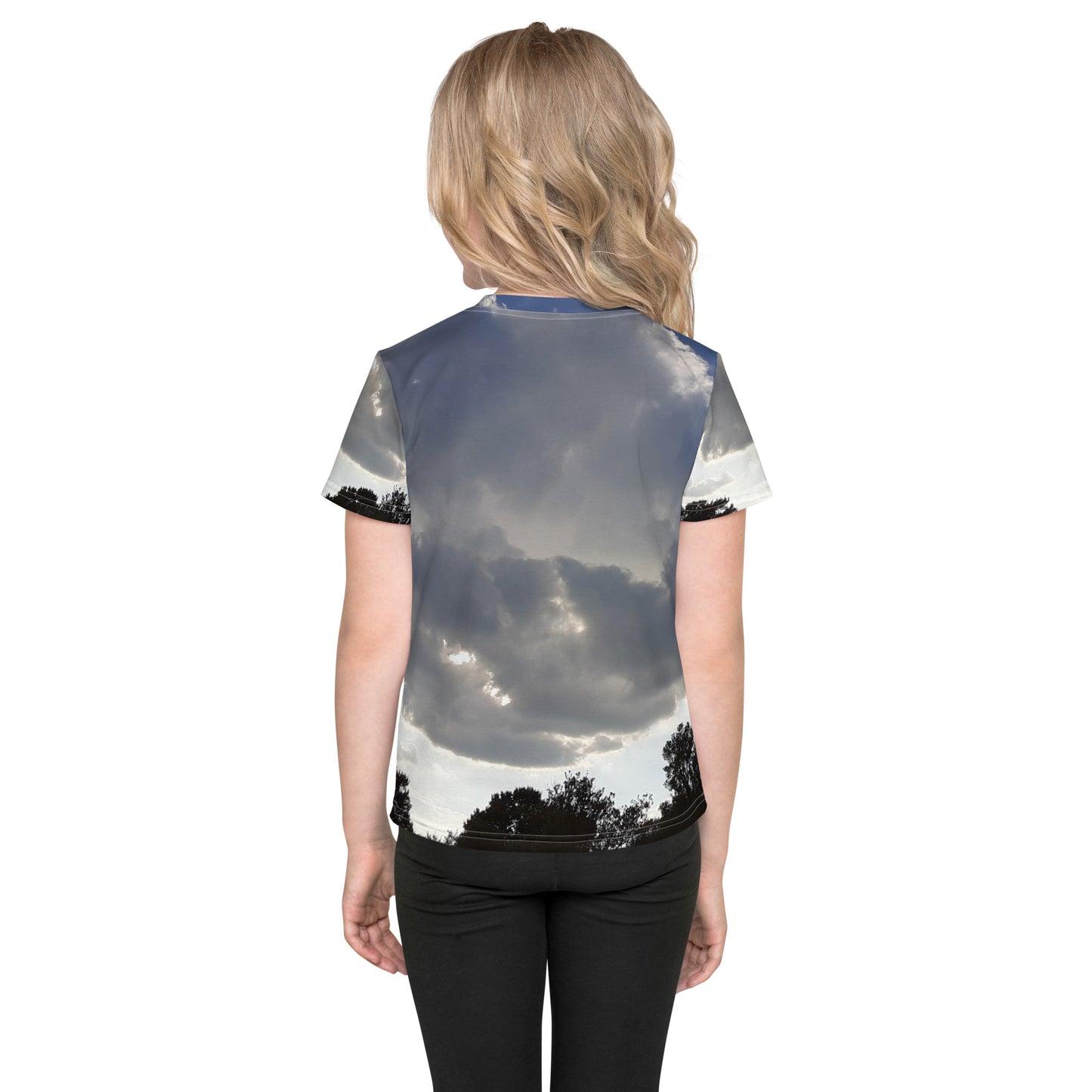 GG - Children's crew neck t-shirt - Trees & Clouds