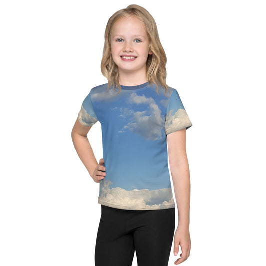 GG - Children's Crew Neck T-Shirt - Clouds & Blue Sky