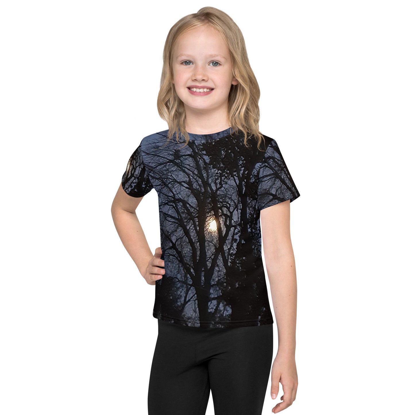 GG - Children's crew neck t-shirt - Trees & Moon