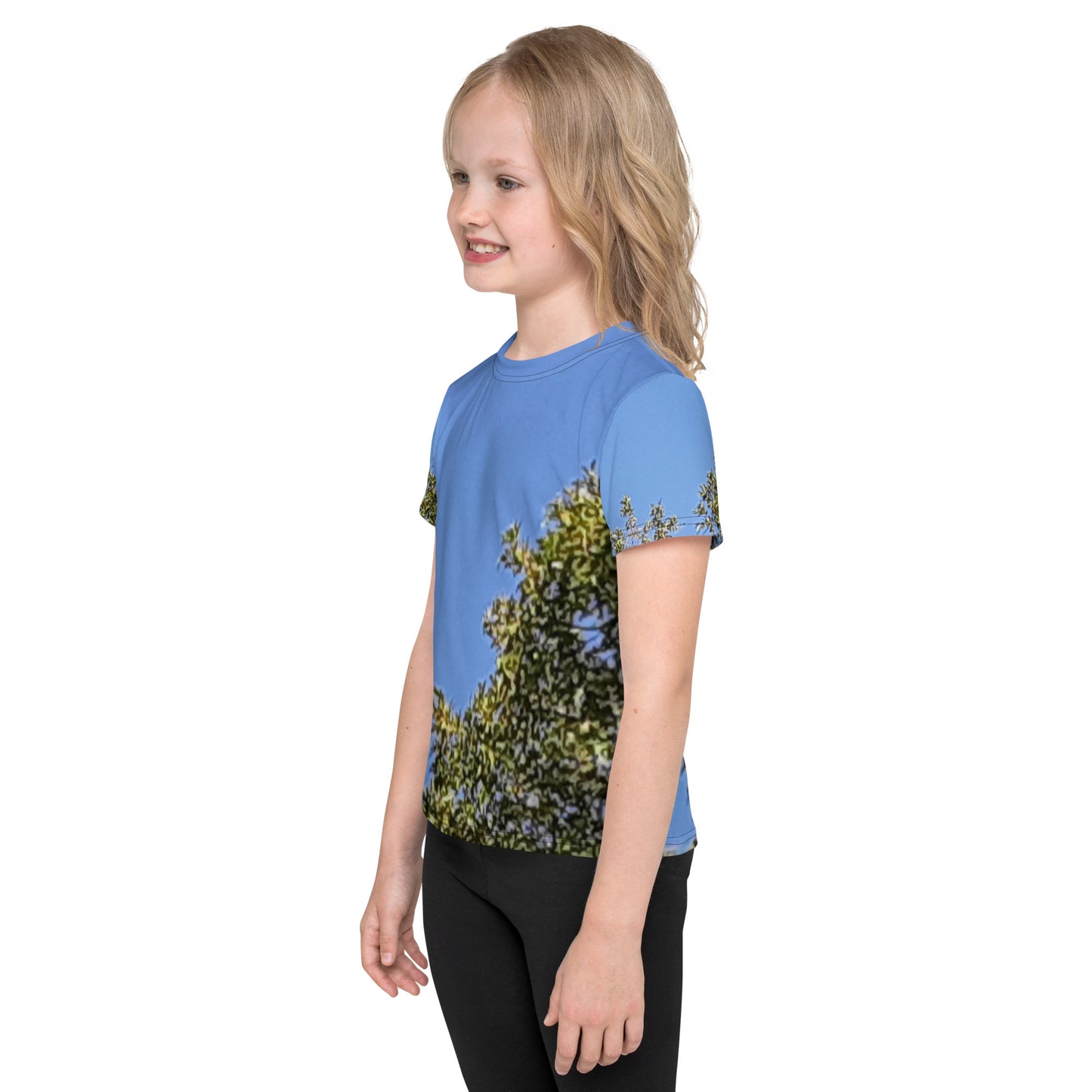 GG - Children's crew neck t-shirt - Trees & Blue Sky