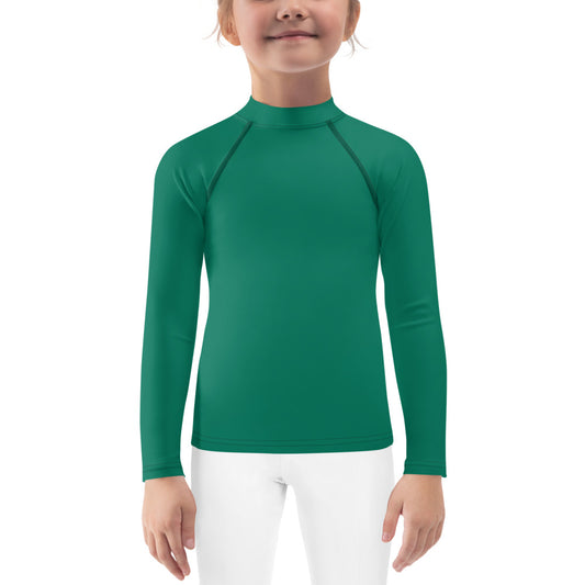 GG - Children's Long Sleeve T-Shirt with Rash Guard - Tropical Rain Forest