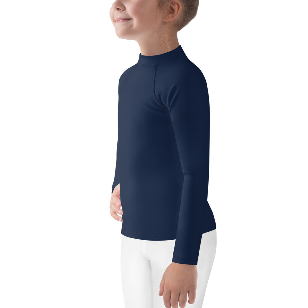 GG - Children's Long Sleeve T-Shirt with Rash Guard - Navy