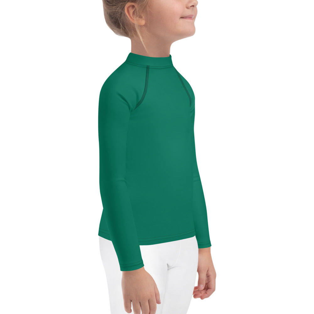 GG - Children's Long Sleeve T-Shirt with Rash Guard - Tropical Rain Forest