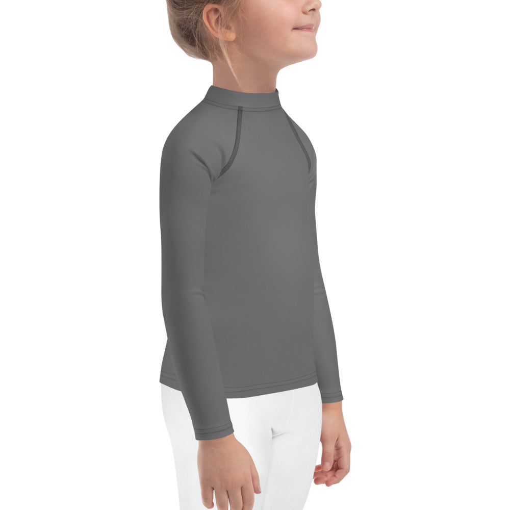 GG - Children's Long Sleeve T-Shirt with Rash Guard - Grey