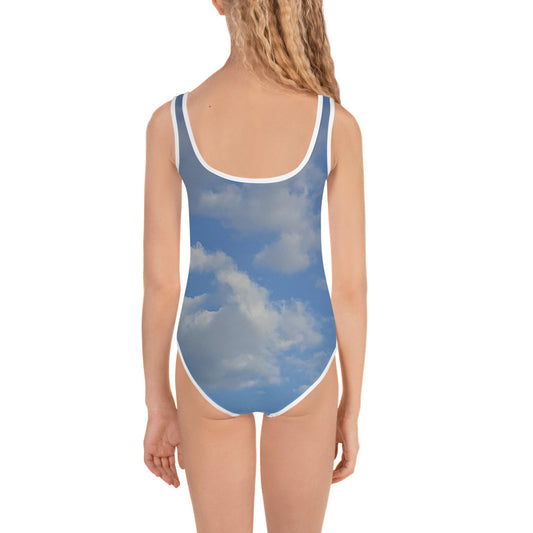 GG - Children's One-Piece Swimsuit - Clouds & Blue Sky