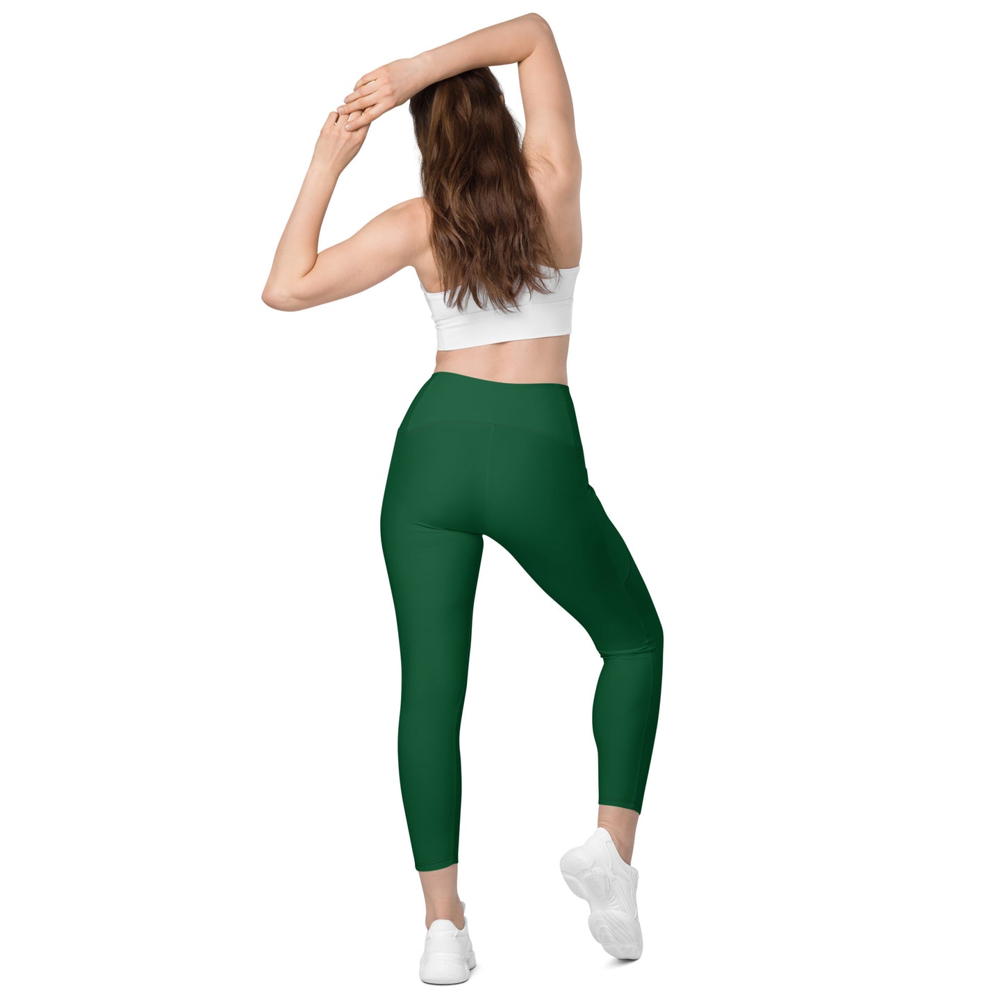 GG - Women's Leggings with pockets - Forest Green