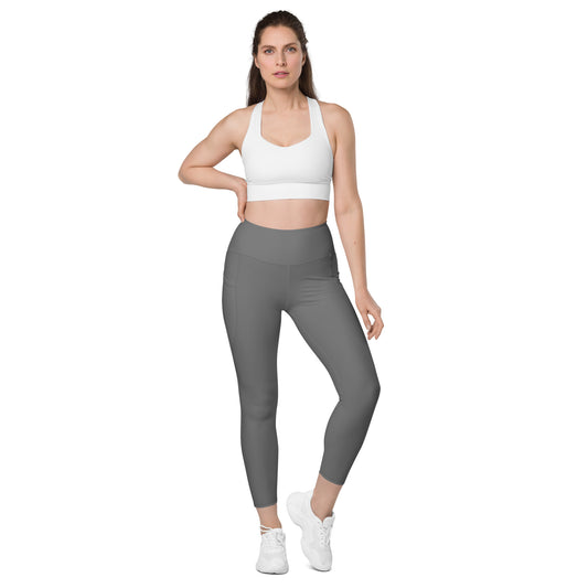 GG - Women's Leggings with pockets - Grey