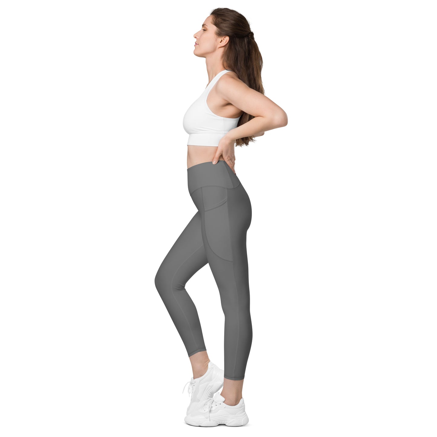 GG - Women's Leggings with pockets - Grey