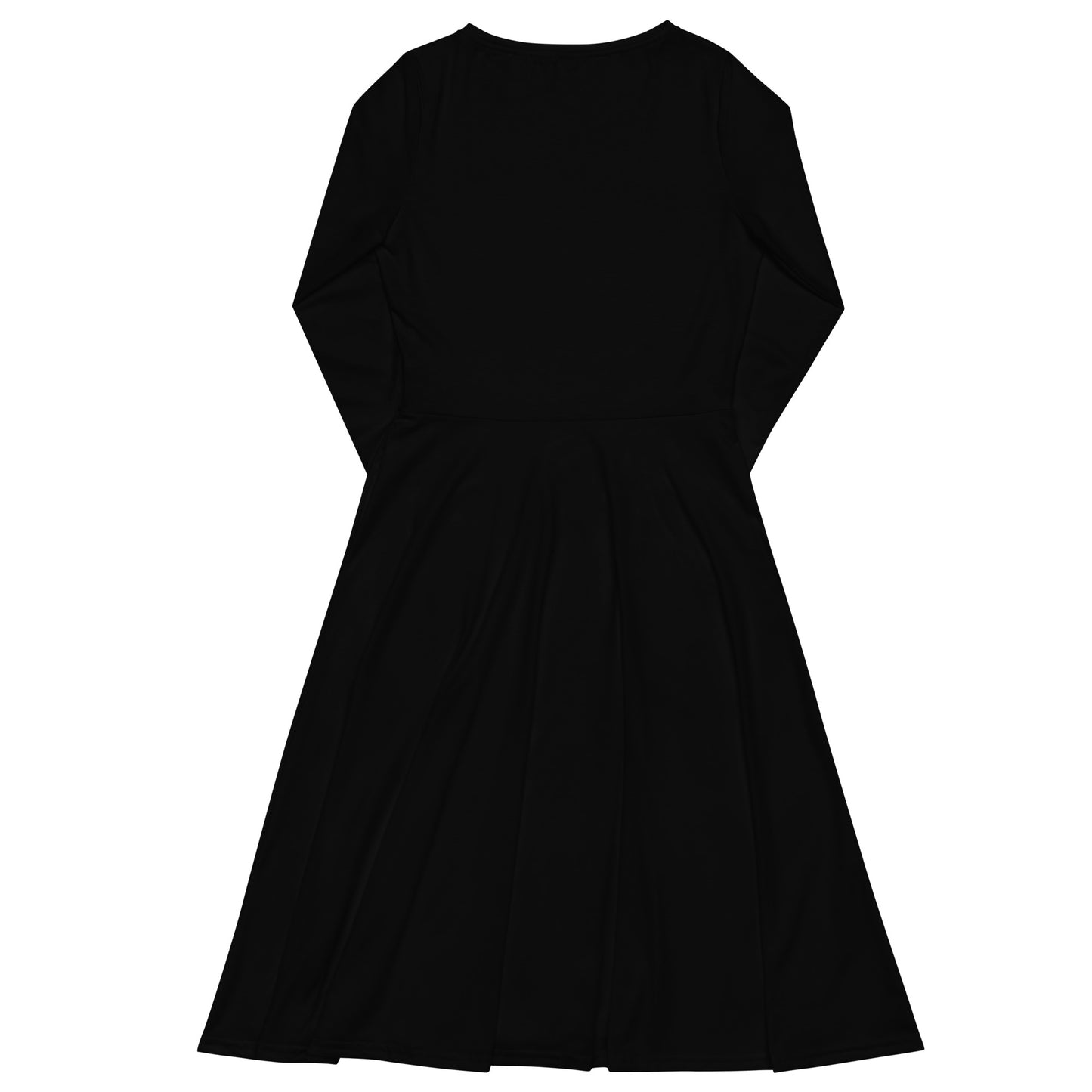 GG - Women's long sleeve midi dress - Black