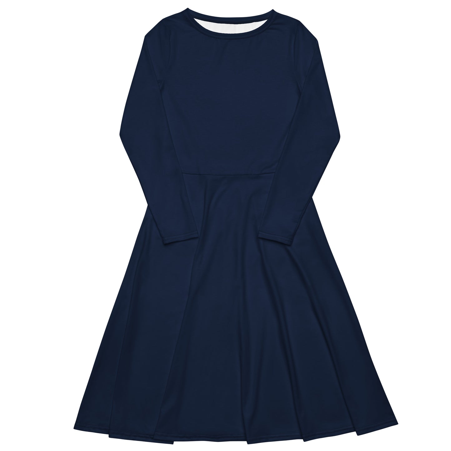 GG - Women's long sleeve midi dress - Navy