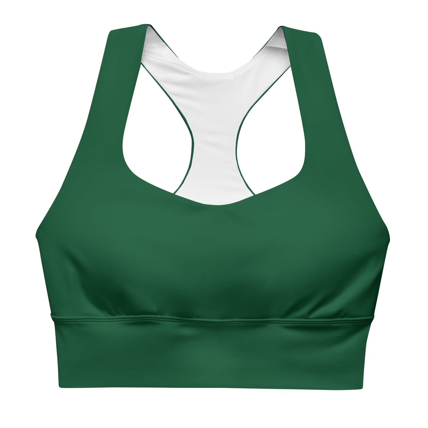 GG - Longline sports bra - Forest Green