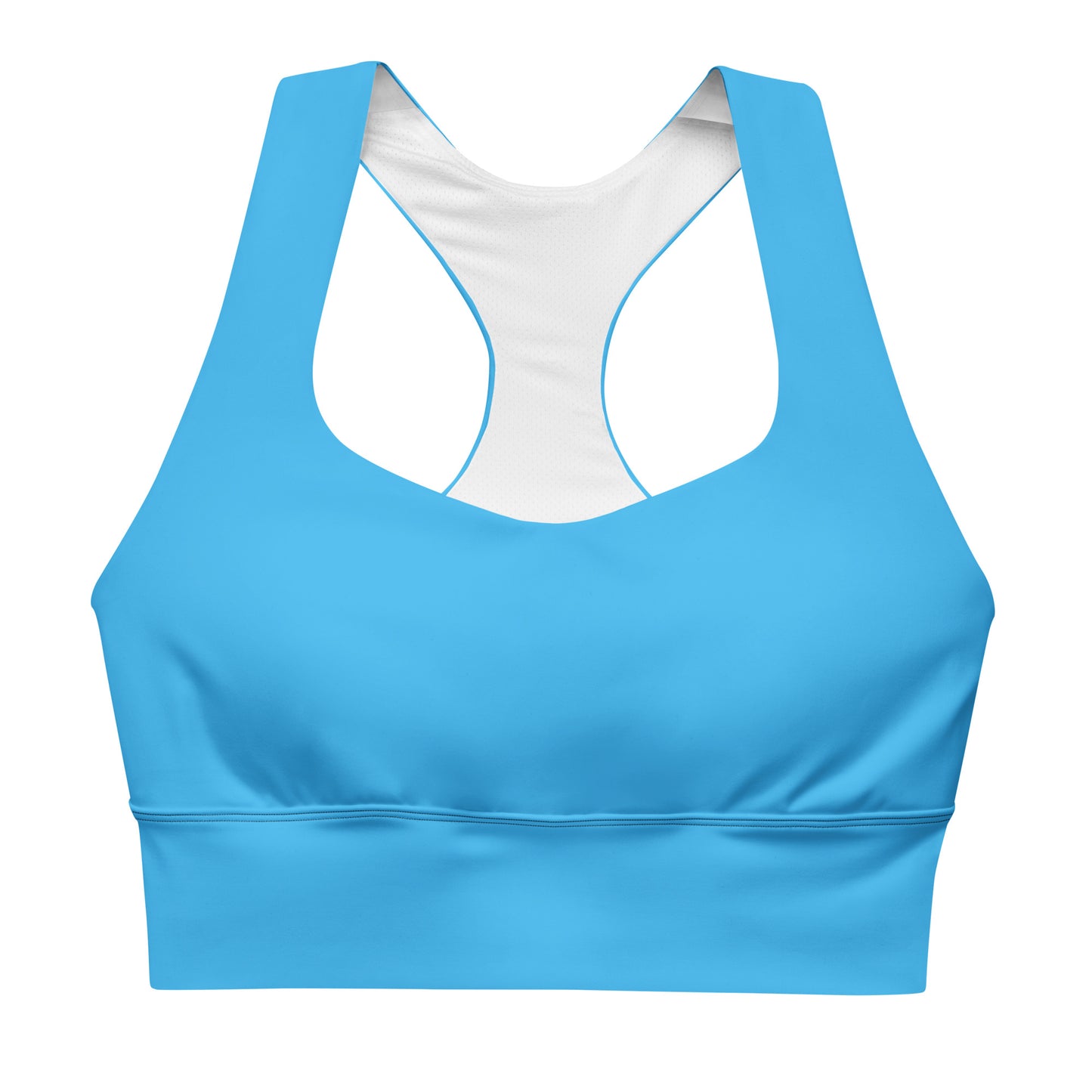 GG - Longline sports bra - Deep Sky Blue