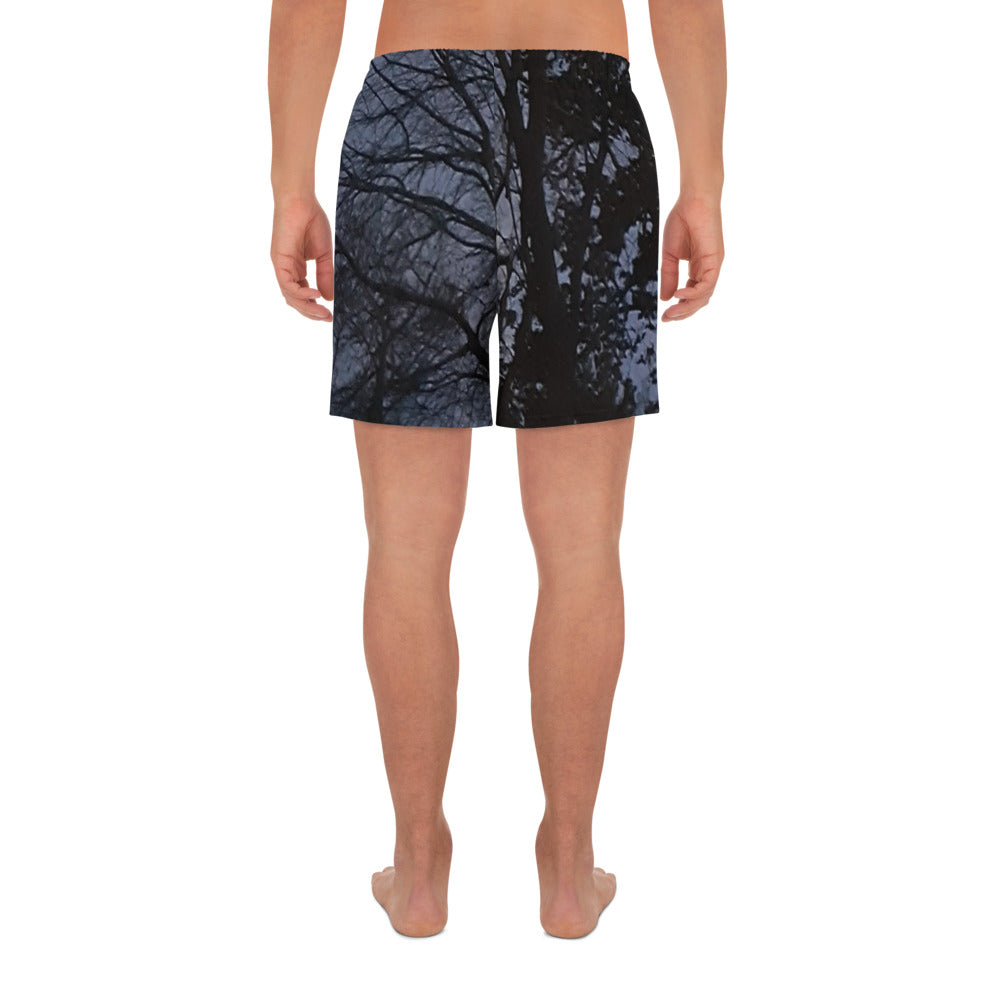 GG - Men's Athletic Long Shorts - Trees