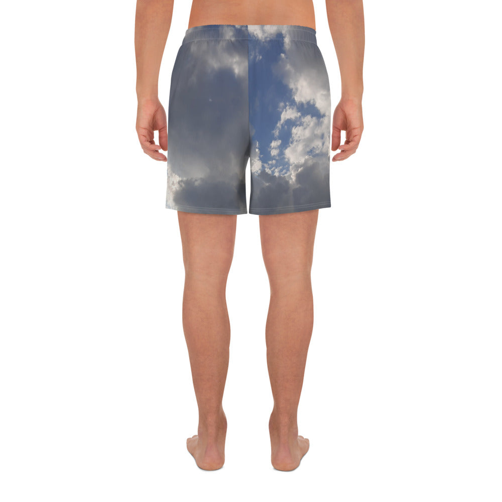 GG - Men's Athletic Long Shorts - Clouds