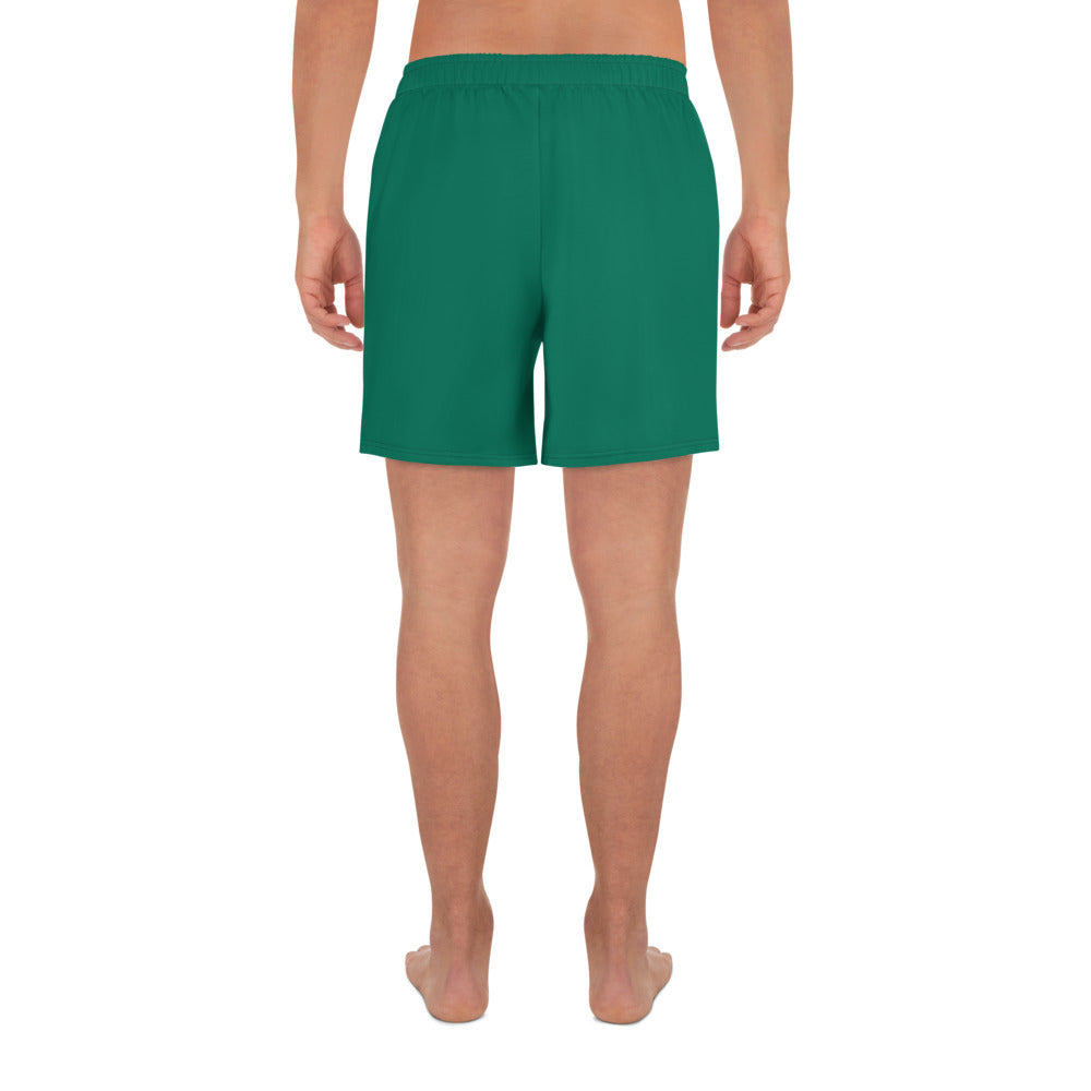 GG - Men's Athletic Long Shorts - Tropical Rain Forest