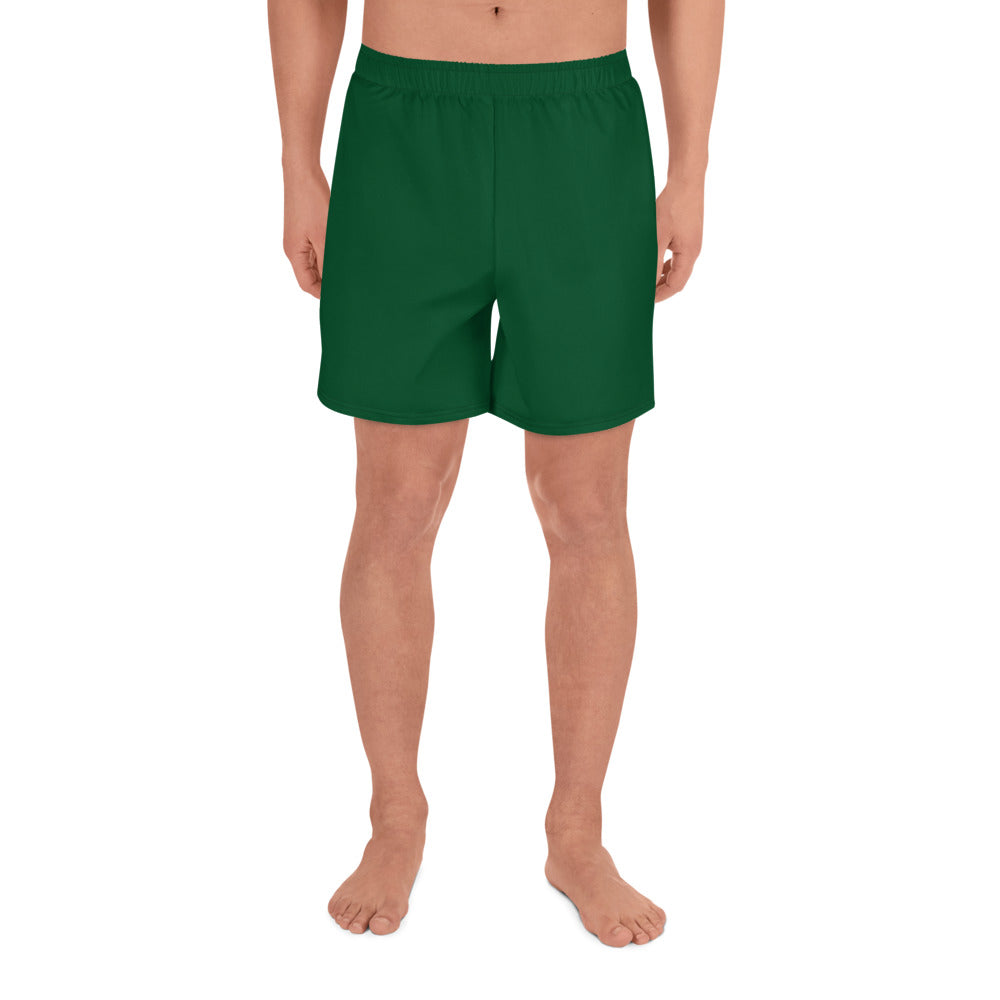 GG - Men's Athletic Long Shorts - Forest Green