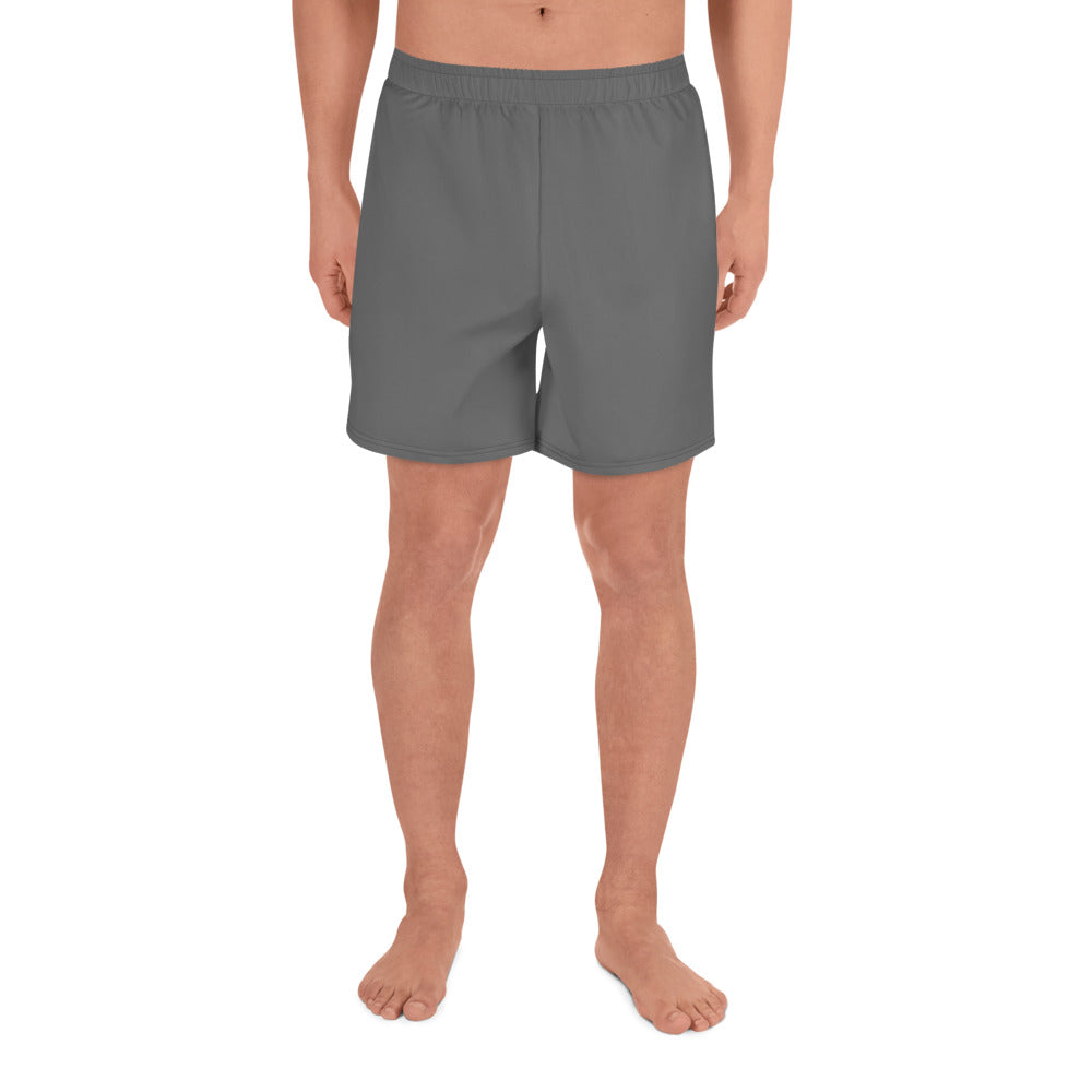 GG - Men's Athletic Long Shorts - Grey