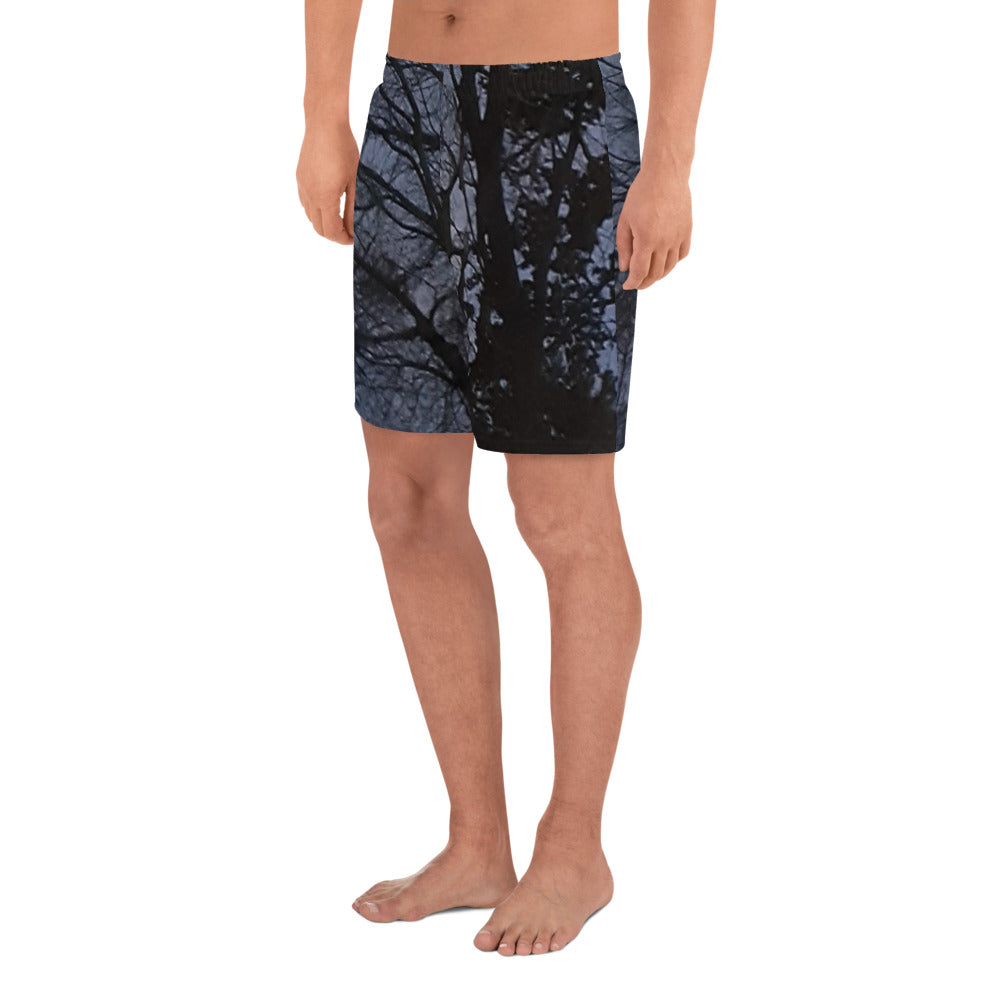 GG - Men's Athletic Long Shorts - Trees